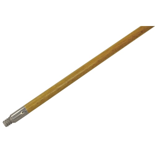 Rubbermaid 60 Inch Wood Broom Handle Threaded Metal Tip, Laquered